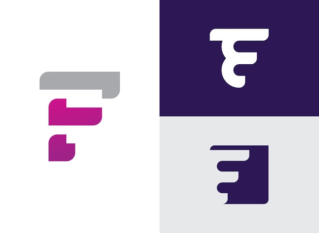 F Letter vectorpictogram