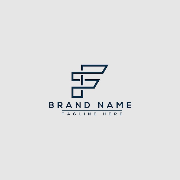 F Logo Design Template Vector Graphic Branding Element