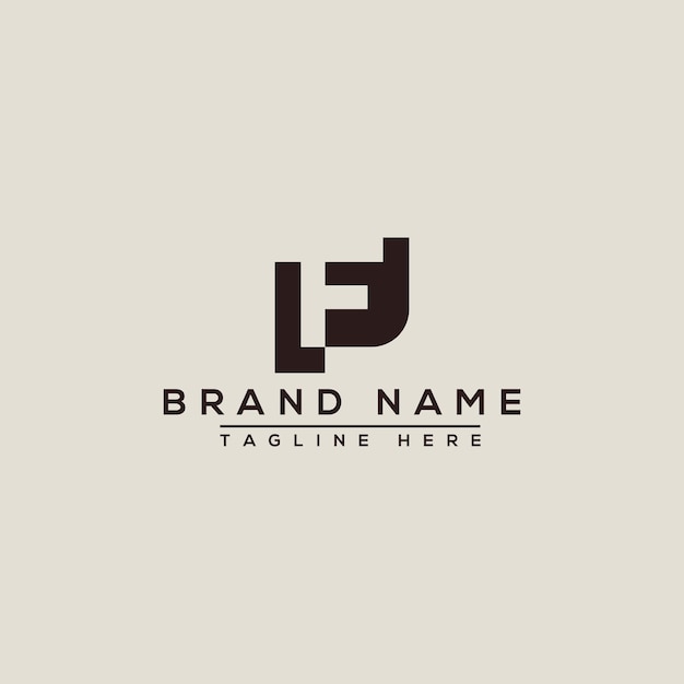 Vector f logo design template vector graphic branding element.