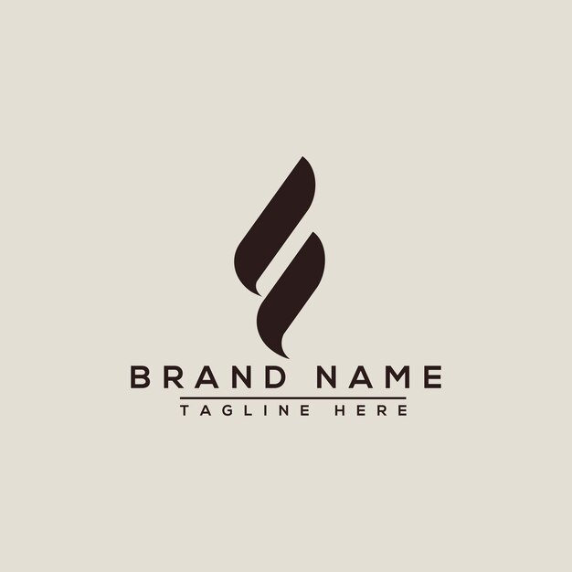 F logo design template elemento di branding grafico vettoriale.