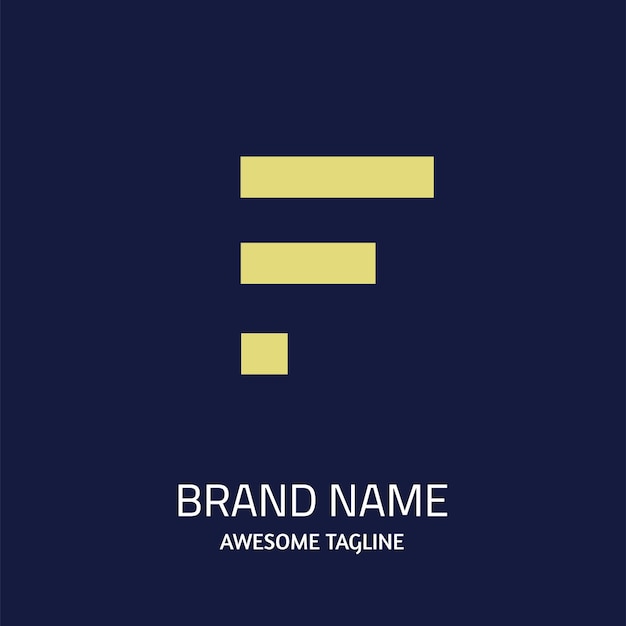 F Logo Design Template