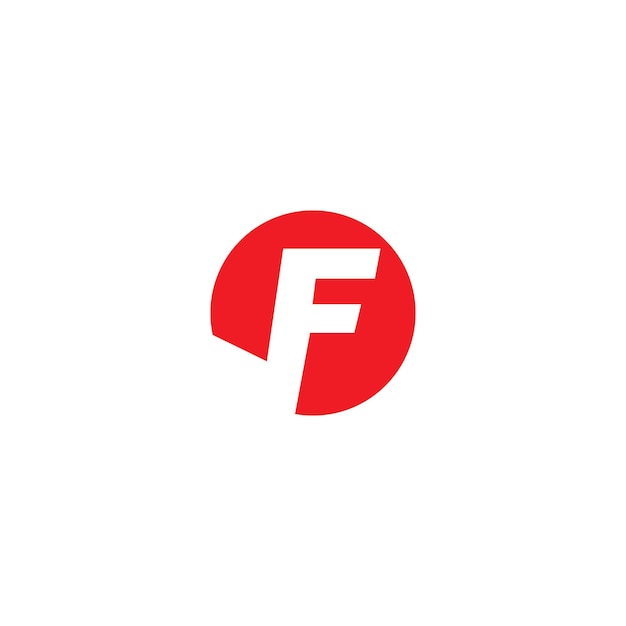 F-logo en vectorsjabloon