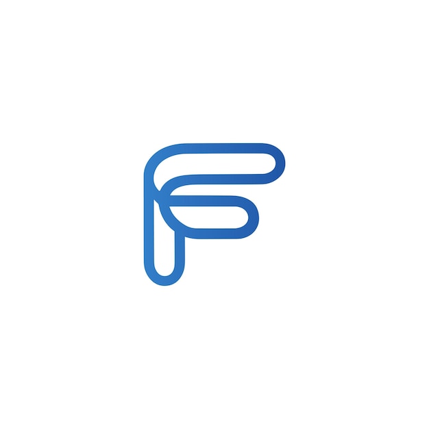 f logo f icon oval corners simple f logo