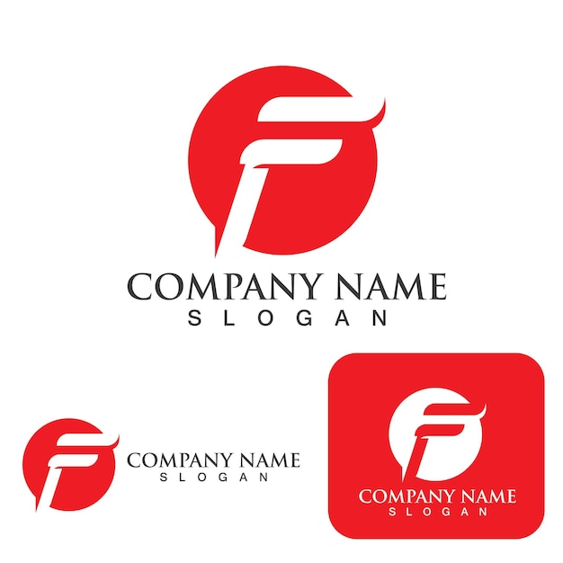 F logo letter vector icon