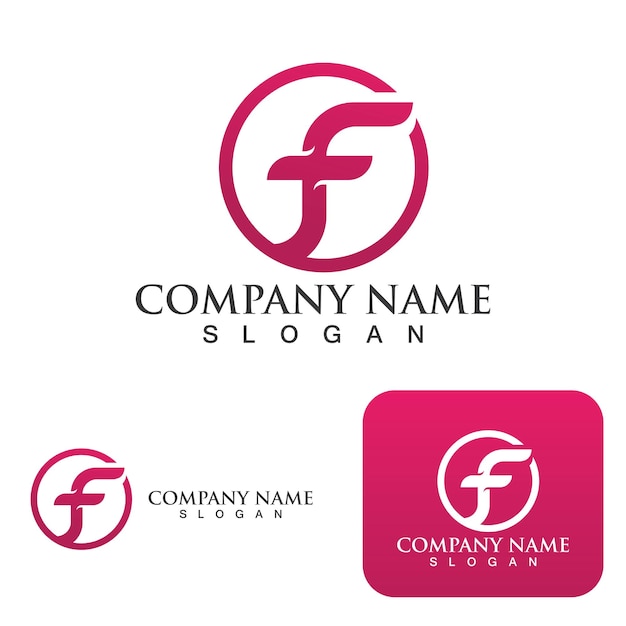 F logo Letter vector icon