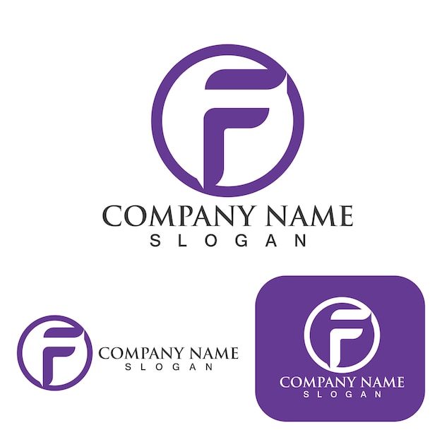 F logo Letter vector icon