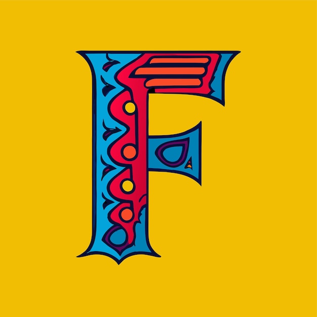 Vector f logo or logo f or letter f logo