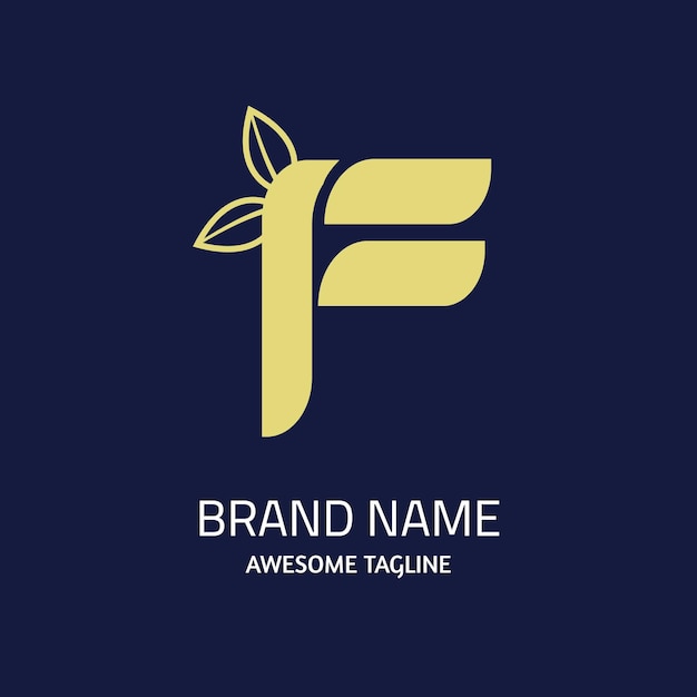 F-logo ontwerpsjabloon