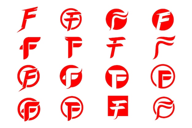 F logo and symbol red