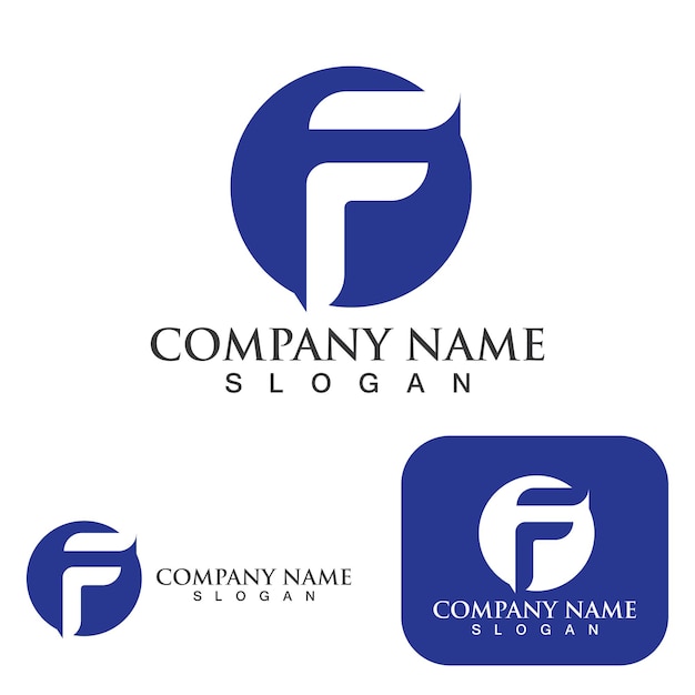 F-logo Vector letterpictogram