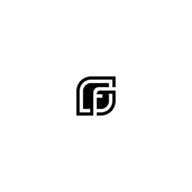 F Vector logo Simple letter template