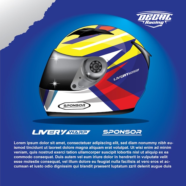 Vettore casco f1 52