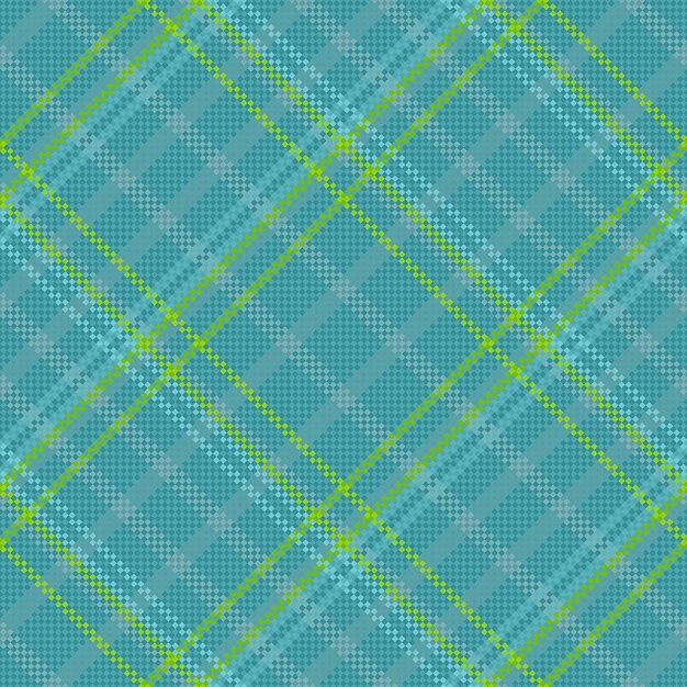 Fabric check texture Plaid pattern tartan Textile background vector seamless