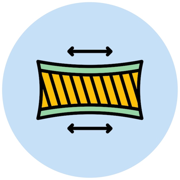 Fabric Elasticity icon vector afbeelding Kan worden gebruikt voor Fabric Features