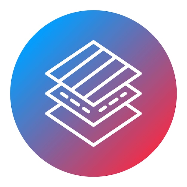 Fabric Layers icoon vector afbeelding Kan worden gebruikt voor Fabric Features