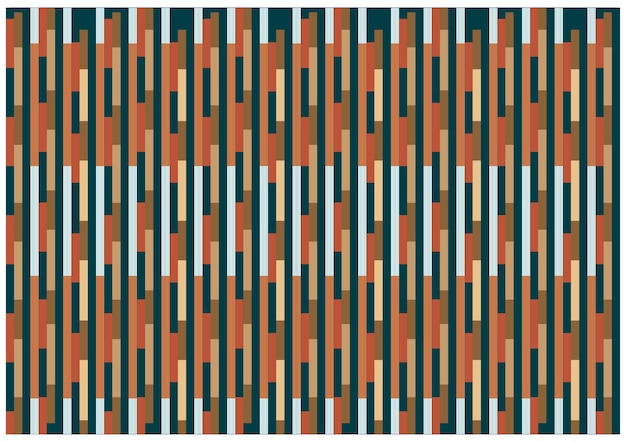 Vector fabric pattern design available in brown orange green and white