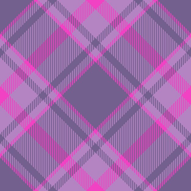 Fabric pattern tartan Textile plaid background Check vector texture seamless