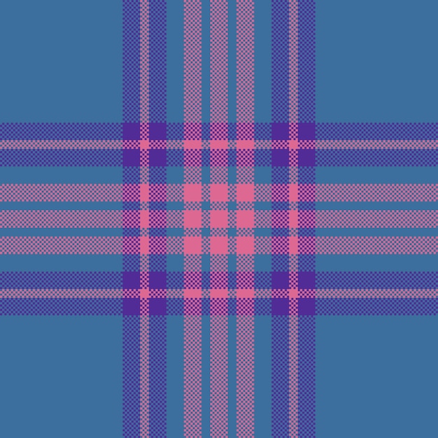 Fabric pattern texture of background textile seamless with a plaid vector tartan check