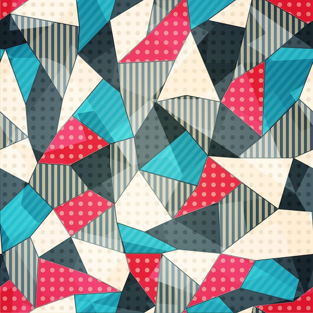 Fabric pieces seamless pattern