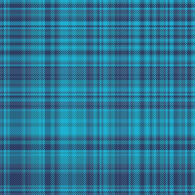 Fabric plaid check of textile vector tartan with a texture pattern background seamless in cyan and blue colors