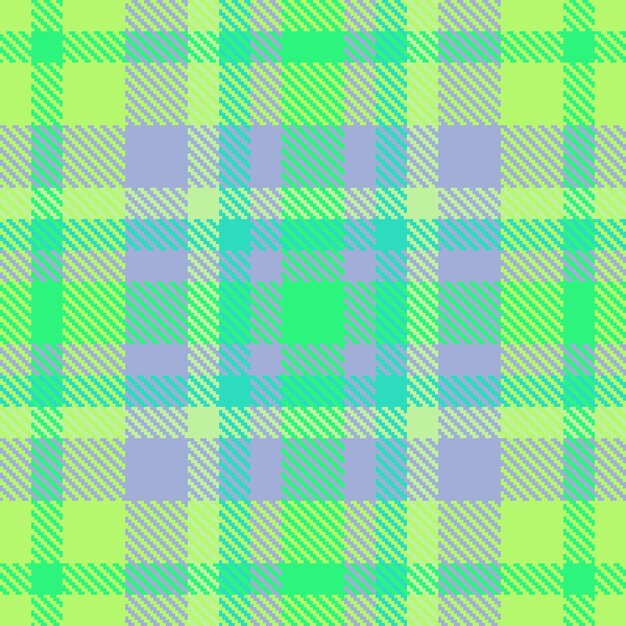 Vettore tessuto a quadri di texture vettoriale con sfondo tessile tartan senza cuciture in colori verdi e chiari