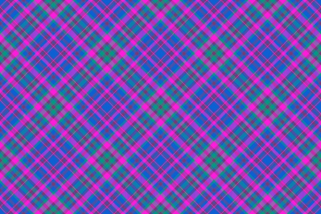 Fabric plaid texture Textile background vector Tartan check seamless pattern