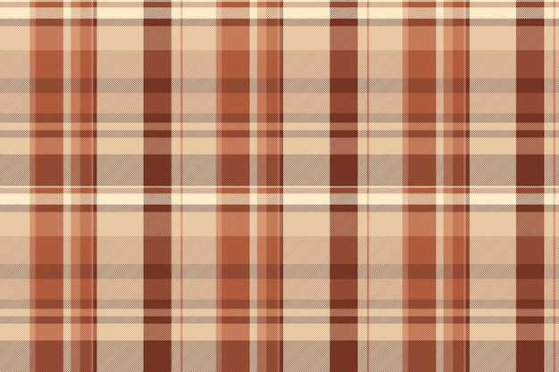 Vector fabric seamless check of pattern plaid texture with a background textile tartan vector in orange and blanched almond colors