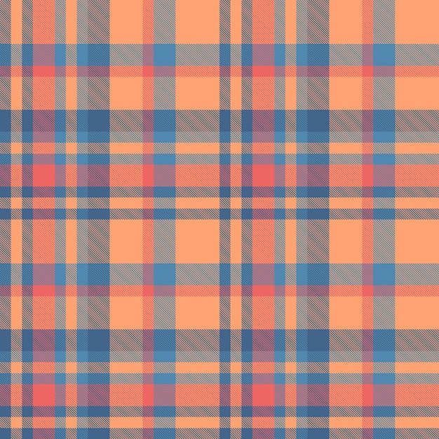 Fabric tartan plaid of pattern seamless check with a vector textile background texture