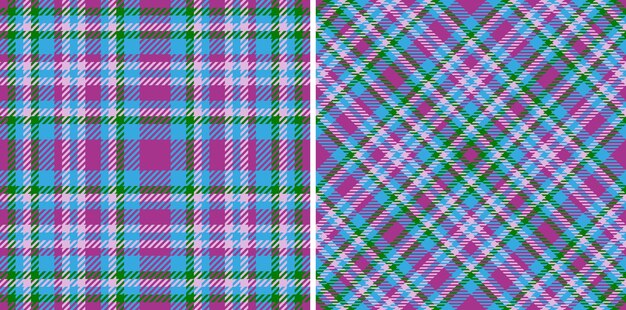 Fabric tartan texture Check vector plaid Textile background pattern seamless