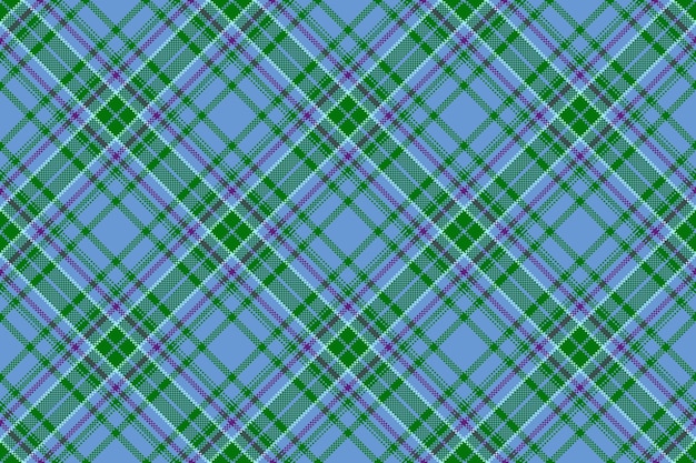 Fabric textile background Pattern vector seamless Plaid check tartan texture