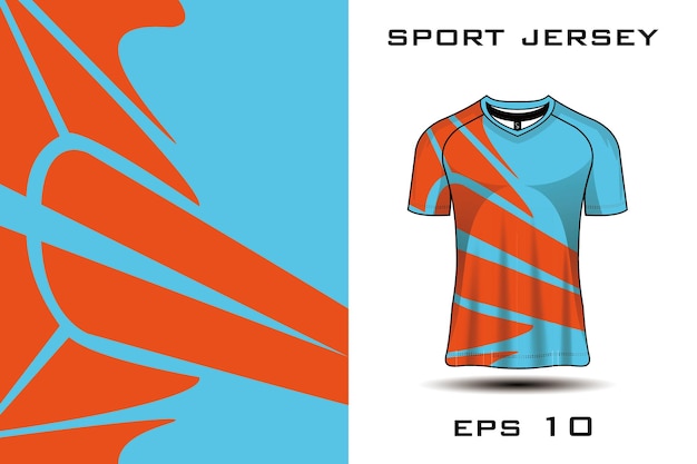 サッカークラブプレミアムベクターのスポーツtシャツサッカージャージーモックアップのファブリックテキスタイルデザイン