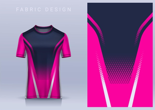 Fabric textile design for sport tshirt soccer jersey mockup for football club