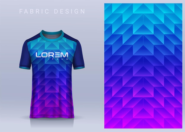 Fabric textile design for sport tshirt soccer jersey mockup for football club