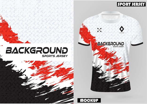 Fabric textile for Sport t-shirt, Soccer jersey mockup for the football club. uniform front view.