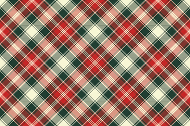 Fabric texture check plaid seamless pattern