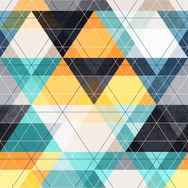 Fabric triangle seamless pattern vector eps 10