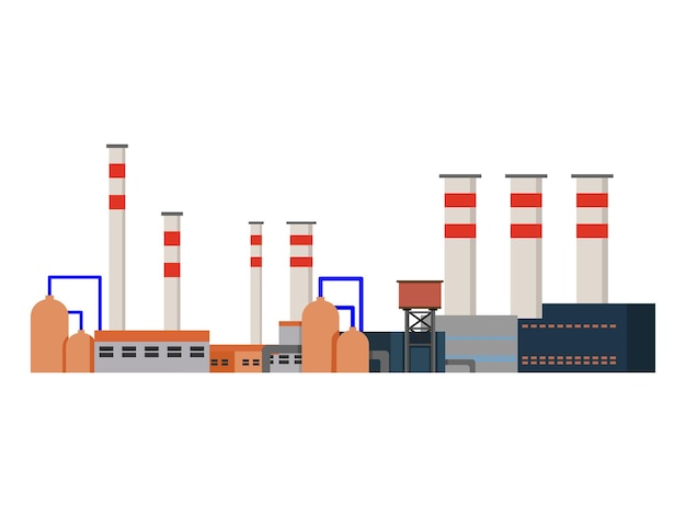 Fabriek Industriële gebouwen Energiecentrales vectorxA