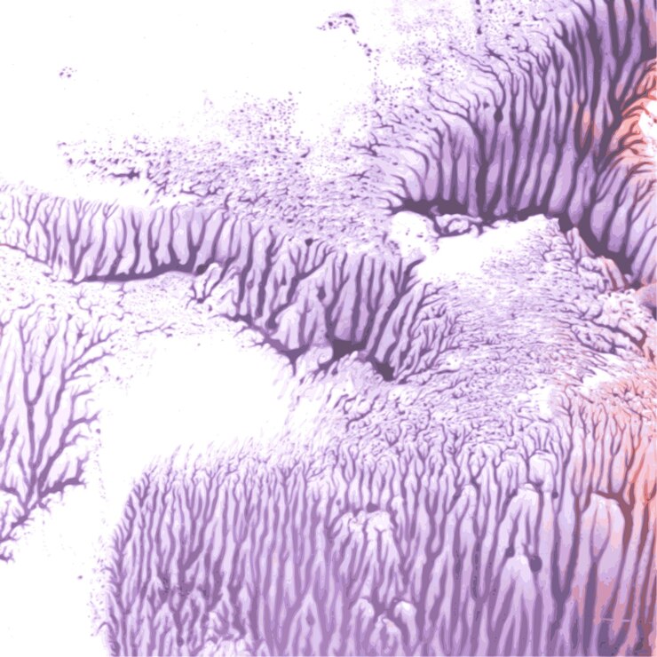 Vector fabulous violet abstract monotypy 1 vector background
