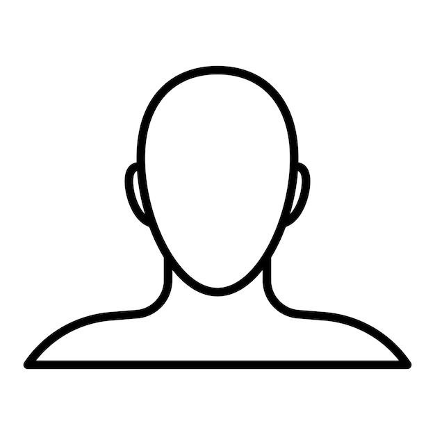 Виктор значка профиля аватара лица в модном стиле для дизайна и печати