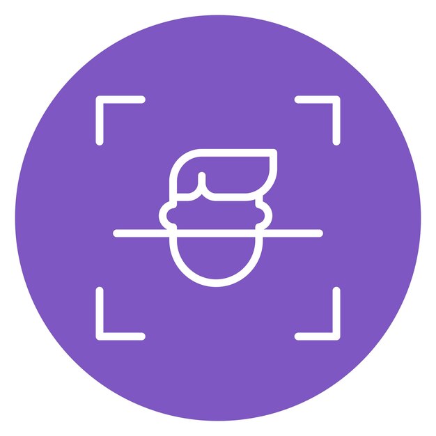 Face Detection icon vector image Can be used for Biometrics