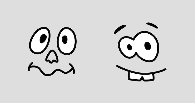 漫画のキャラクターの表情