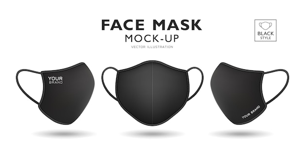 Face mask fabric black color