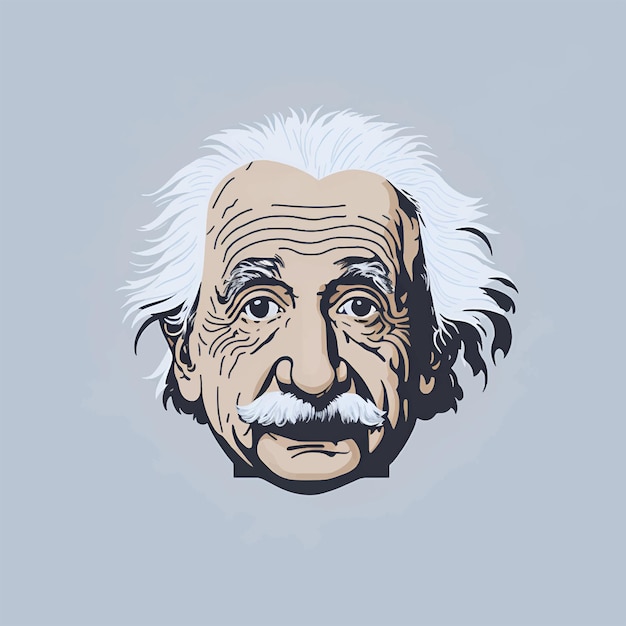 ベクトル 偉大な科学者の顔アルバート アインシュタイン ベクトル図
