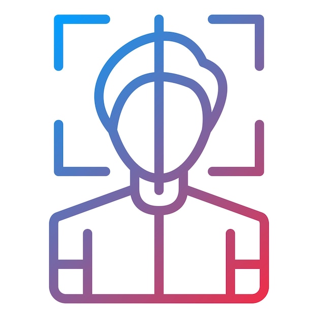 Face Scanner Icon Style