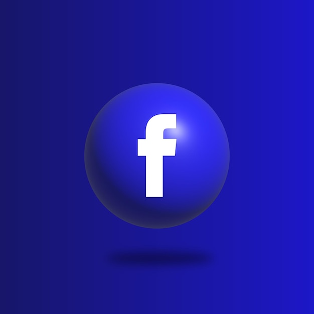 Vector facebook 3d-bol