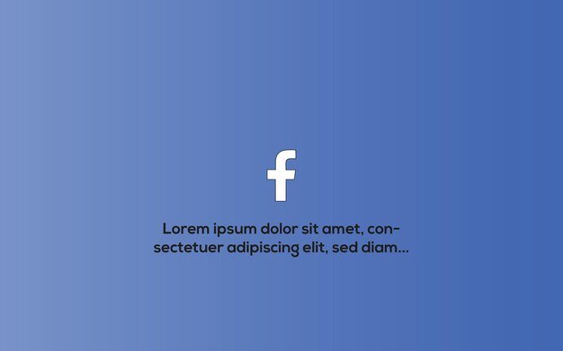 ベクトル facebookのバナーデザイン