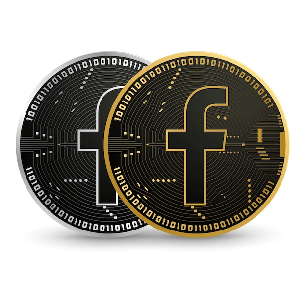 Vector facebook coin