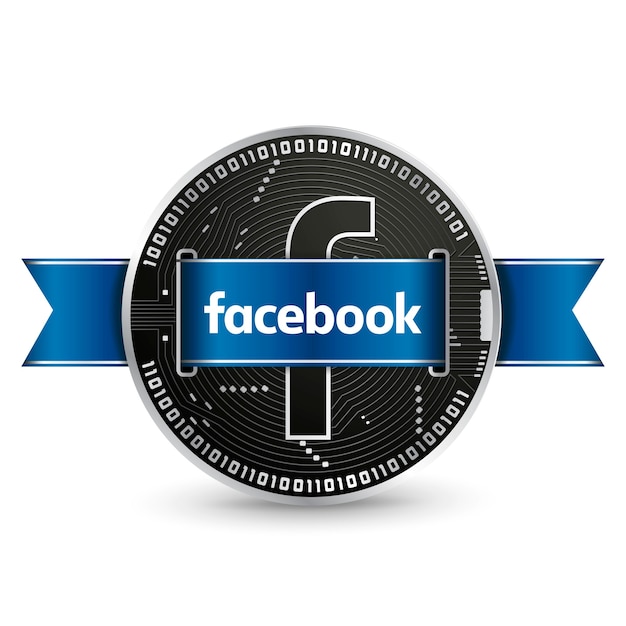 Vector facebook coin