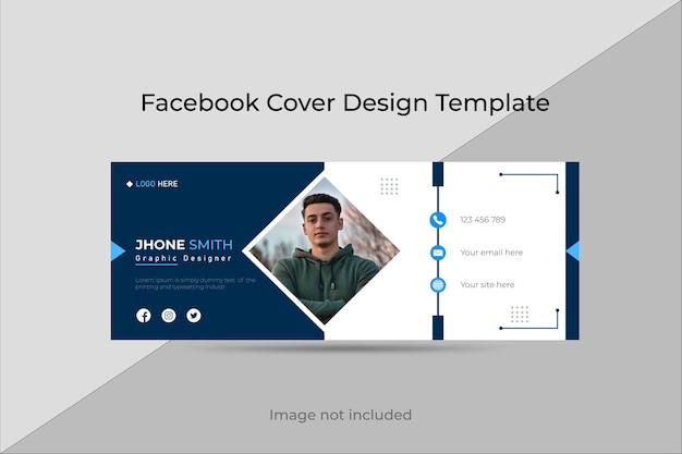 Vector facebook cover design template free