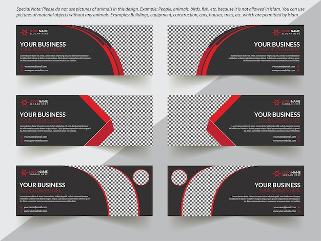 Vector facebook cover design template